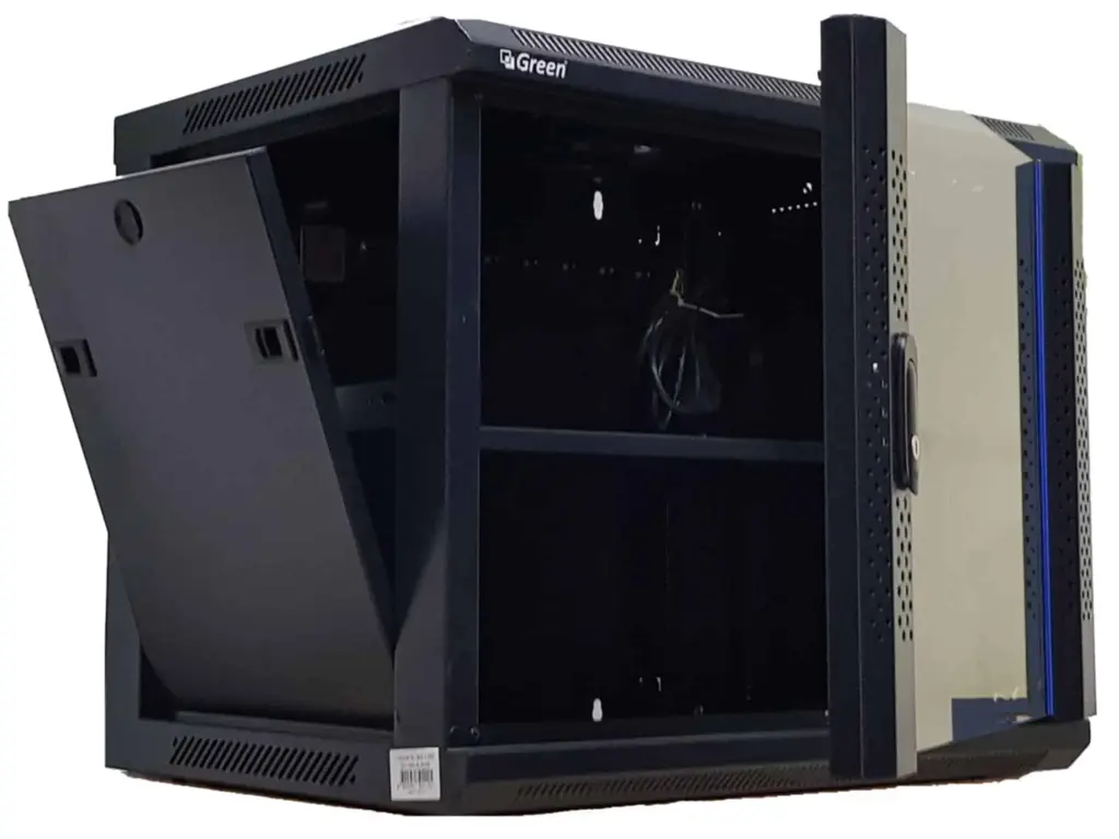 Green 6U Rack 60*45 With PDU And Fan