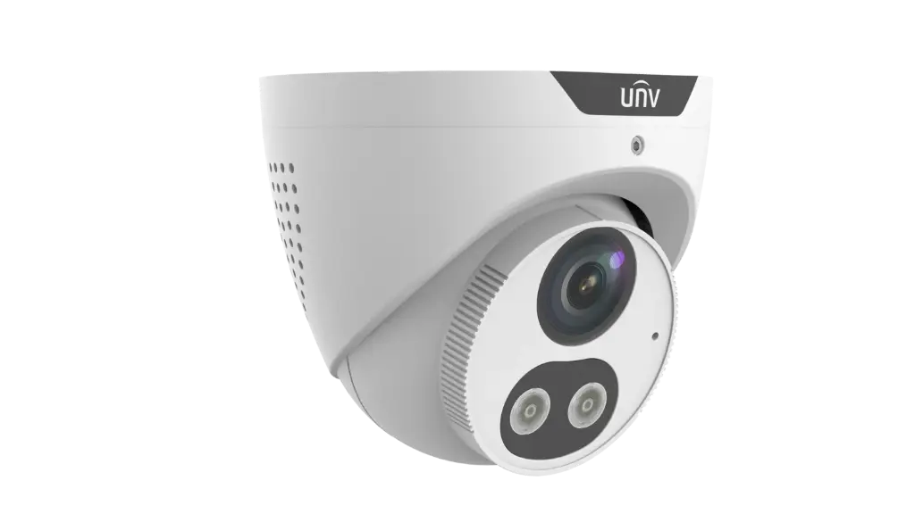 Uniview 5MP Tri-Guard Fixed Dual-light Turret Network Camera Built-in mic and speaker