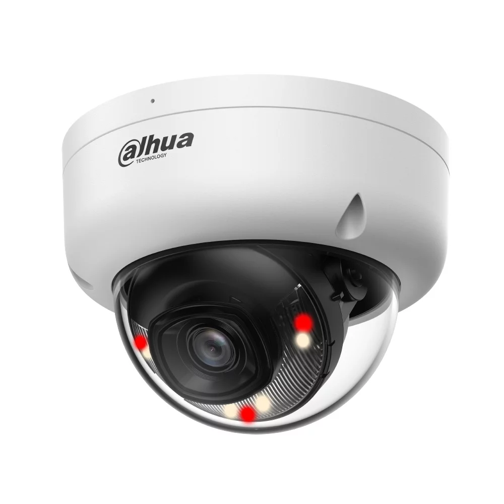 Dahua Smart Dual Light 2MP Audio IP Camera CCTV Dome Vandalproof Indoor