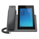 Grandstream IP Video Phone - 16 SIP Accounts - 16 Lines - 2x GbE PoE - Wi-Fi - 1280x800 (7.0") Touch Screen Color LCD - 2MP Camera - Android 11 - 12V/1.5A PSU