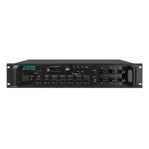 DSPPA 250W 6 Zones Paging and Music Mixer Amplifier With SD/USB/FM & Individual Volume Control