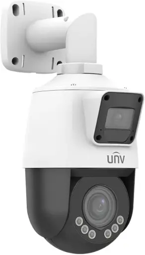 [IPC9312LFW-AF28-2X4] 2MP+2MP 4X ColorHunter MultiView Dual-Light Network PTZ Camera Built-in Dual-Mic and High-Power Speaker