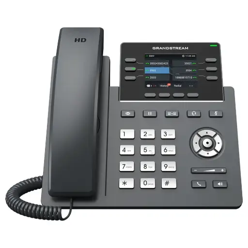 [GRP2613] Grandstream Professional IP Phone - 3 SIP Accounts - 6 Lines - 2x GbE PoE - 320x240 (2.8") color LCD - 24 Virtual BLF Keys - 5V/0.6A PSU