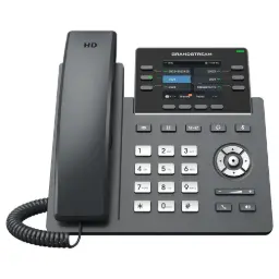 [GRP2624] Grandstream Professional IP Phone - 4 SIP Accounts - 8 Lines - 2x GbE PoE - Wi-Fi - 320x240 (2.8") color LCD - GBX20 Support - 12V/1A PSU