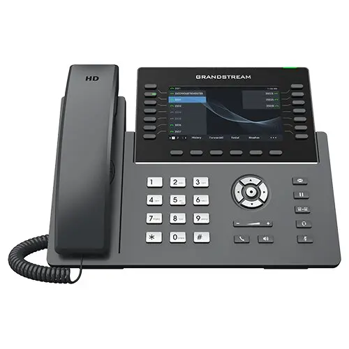 [GRP2650] Grandstream Professional IP Phone - 6 SIP Accounts - 14 Lines - 2x GbE PoE - Wi-Fi - 1280x720 (5.0") Color LCD - 56 Virtual BLF Keys - GBX20 Support -12V/1A PSU