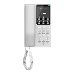 [GHP620(W)] Grandstream Hotel Table IP Phone - 2 SIP Accounts - 2 Lines - 1x Ethernet 10/100 No PoE - Wi-Fi - No LCD - 12V/0.5A PSU - (White)