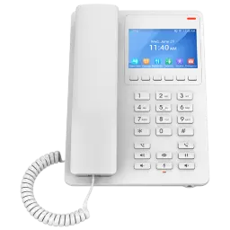 [GHP630] Grandstream Compact Hotel IP Phone - 2 SIP Accounts - 2 Lines - 1x Ethernet 10/100 PoE - 480x320 (3.5") Color LCD - No PSU - (White)