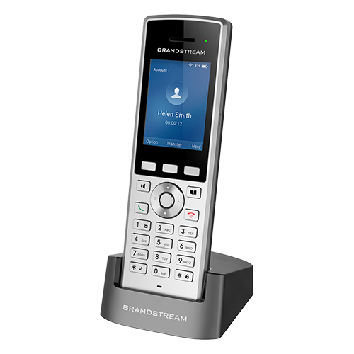 [WP822] Grandstream Wi-Fi IP Phone - 2 SIP Accounts - 2 Lines - 240x320 (2.4") LCD - 2000mAh Li-ion Battery - 5V/1A Micro - USB PSU