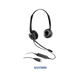 [GUV3000] Grandstream HD USB Headset - Binaural - USB-A
