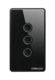 [CL-03G] Cordless CL-03G Smart Touch Wall Switch - 3-Gang - Wireless App Control - LED Compatible - Tuya App - Google Assistant