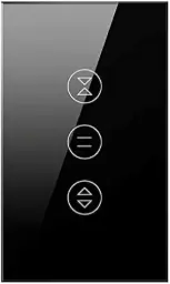 [Shutter Switch Single] AVATTO SHUTTER SWITCH SINGLE FLAT ZIGBEE (BLACK) 