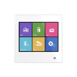 [DM837W] DSPPA 2x10W Touch Screen Wall Mount Music Amplifier With FM/SD/Bluetooth/AUX