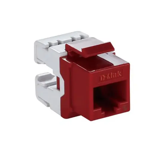 [NKJ-C6RED1B21] D-Link Cat6 UTP Keystone Jacks (RED)