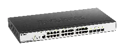 [DGS-3000-28LP] D-Link 24 Gigabit PoE Ports + 4 SFP Ports Managed L2 Metro Ethernet Gigabit Switch