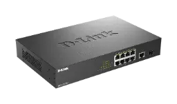 [DGS-1010MP] D-Link 8-Port Gigabit Unmanaged PoE Switch With 1 Port Gigabit For Uplink and 1 Port SFP, With 125W PoE Power Budget
