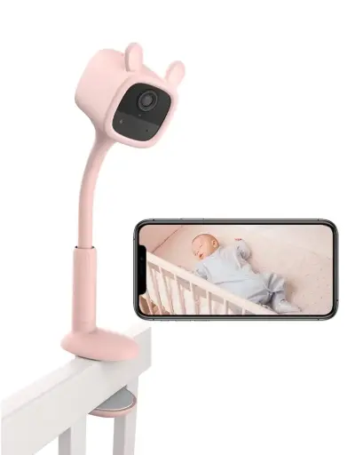 [BM1 Pink] Battery-powered Baby Monitor - BM1 Pink